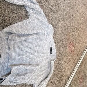 Off the shoulder knitted sweater